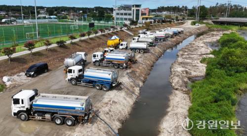◇소방차 71대와 군 물탱크 4대 등 총 112대 차량·장비를 동원해 오봉저수지 등에 5,000톤을 운반급수 했으며며 2만톤에 달하는 대체용수 공급도 실시했다.