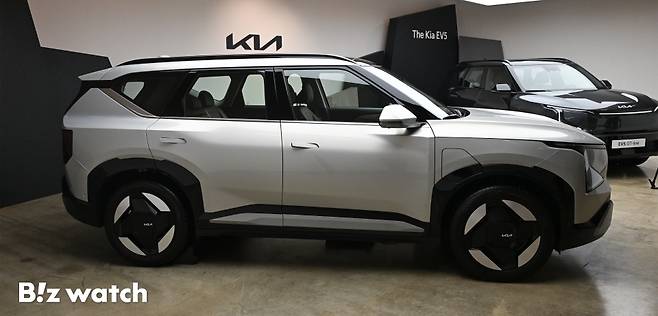 2일 오전 서울 삼성동 프로젝트 스페이스 라인에서 '더 기아 EV5' 미디어데이가 열리고 있다./사진=이명근 기자 qwe123@