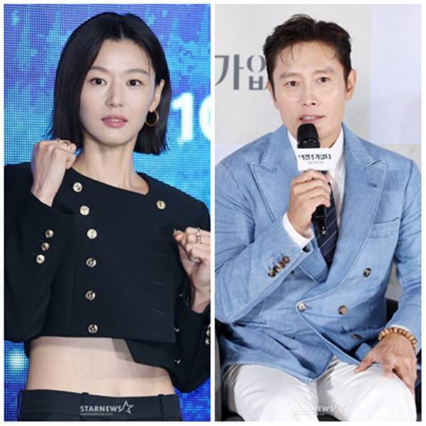 전지현(왼쪽)과 이병헌. 사진출처=스타뉴스DB