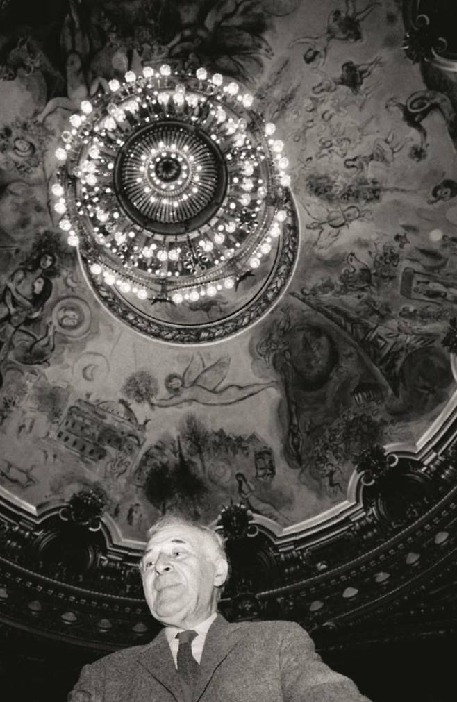 샤갈과 오페라 가르니에 천장화 / 사진출처. © Gallerease/Danny Bree