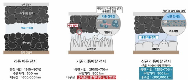 리튬메탈전지 기술 관련 인포그래픽. KAIST 제공
