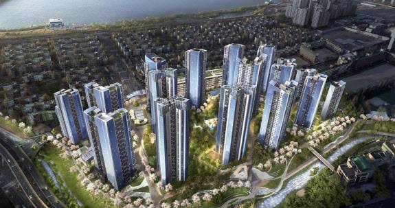 서울 서초구 ‘래미안 트리니원’ 조감도.(사진=삼성물산)