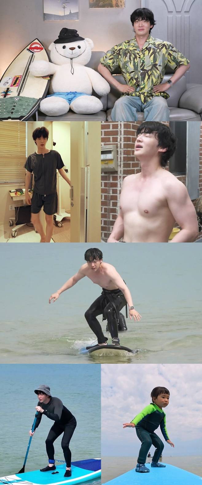 MBC ‘나 혼자 산다’에서 배우 안재현이 10kg 증량으로 완성한 탄탄한 몸매를 공개한다. 과거 허약한 이미지를 벗고 상의를 탈의하며 자신감을 드러낸 안재현은 서핑에 도전한다. 또한 16년 지기 친구 가족을 만나 31개월 조카와 첫 대면에서 당황하는 모습으로 웃음을 선사한다. 특히 31개월 '서핑천재'와 벌이는 예측불허 서핑 대결이 예고되어 기대를 모은다. 안재현의 달라진 모습은 5일 밤 11시 10분 방송에서 확인할 수 있다.