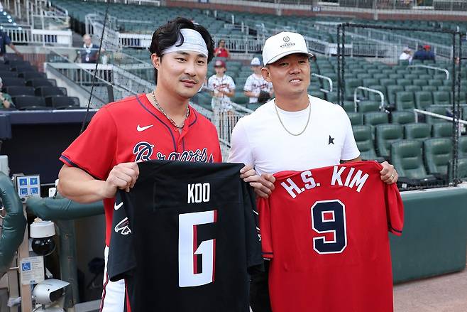 김하성과 구영회. AFP연합뉴스