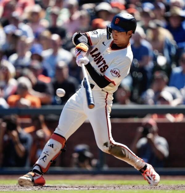 첫 끝내기 안타를 친 이정후. (사진=SF SNS)