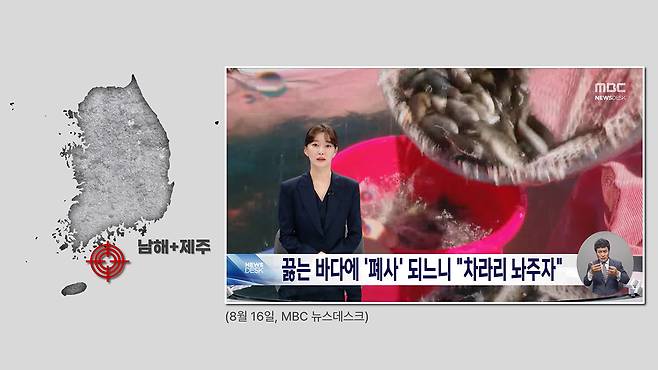 <그림 3> 남해, 제주 - 고수온, 독성 해파리 출현