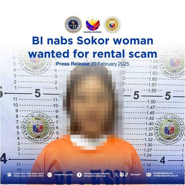 필리핀 이민국은 김 씨 얼굴을 모자이크 없이 그대로 공개했다. 사진=필리핀 이민국 캡처