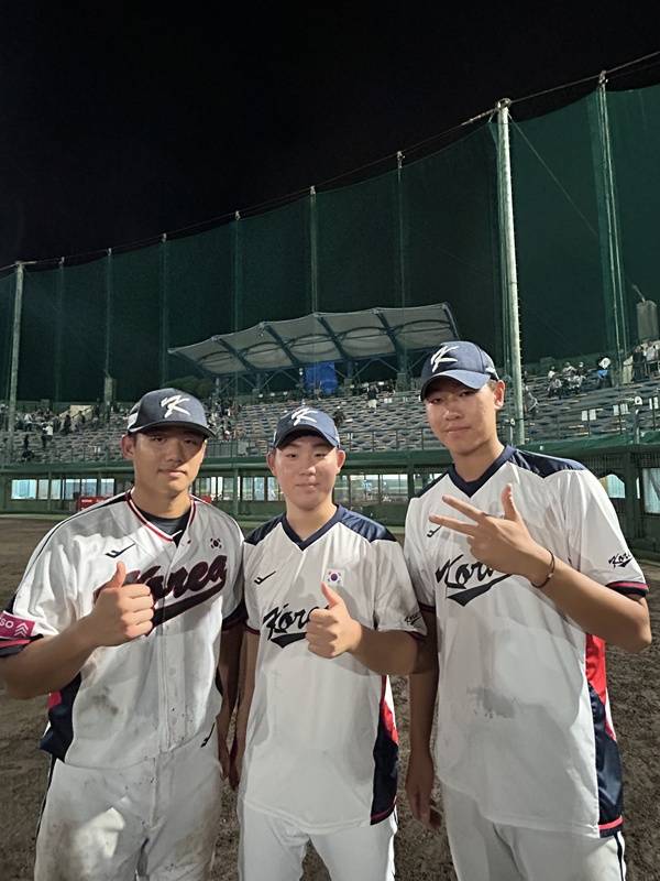 엄준상, 이태양, 신동건 / 사진=대한야구소프트볼협회 제공