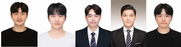 (왼쪽부터) 노준호, 박재우, 박현우, 이재현, 표인혁.