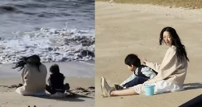 고현정과 아역배우 조세웅 군. 사진=조세웅 군 어머니 SNS