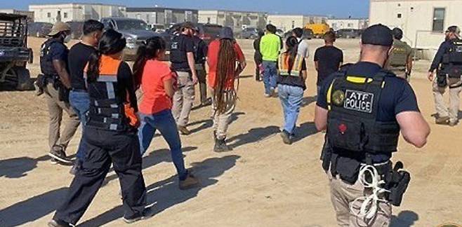 미국, 현대차-LG엔솔 공장서 불체자 단속. 연합뉴스