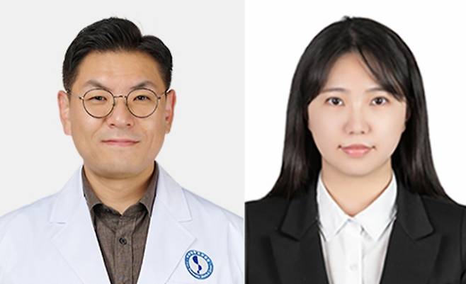 ▲ 약리학 교실 조중현 교수, 신민경 연구강사