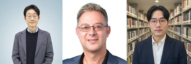 김기표 교수, 스티브 페트라토스 교수, 이재영 교수(왼쪽부터)
