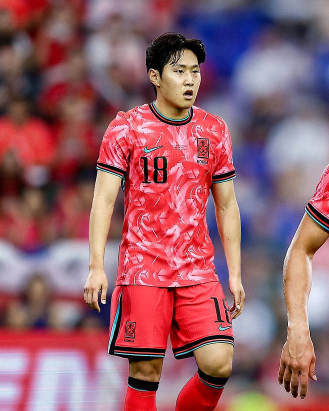 지난 미국과의 친선경기에서 교체로 출전했던 이강인. /사진=대한축구협회 SNS 캡처