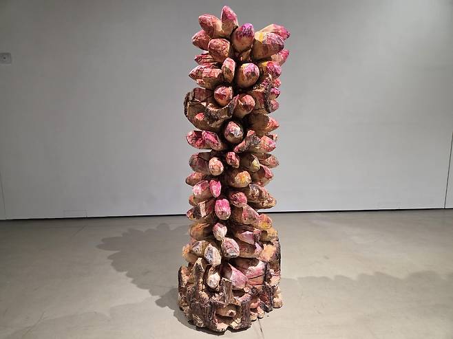 백연수 작 '끝나지 않은 장면 1' (서울=연합뉴스) 박의래 기자 = 서울 평창동 김종영 미술관에서 열리고 있는 조각가 백연수 개인전 '끝나지 않은 장면'에 전시 중인 2025년 작 '끝나지 않은 장면 1'. 2025.9.10. laecorp@yna.co.kr