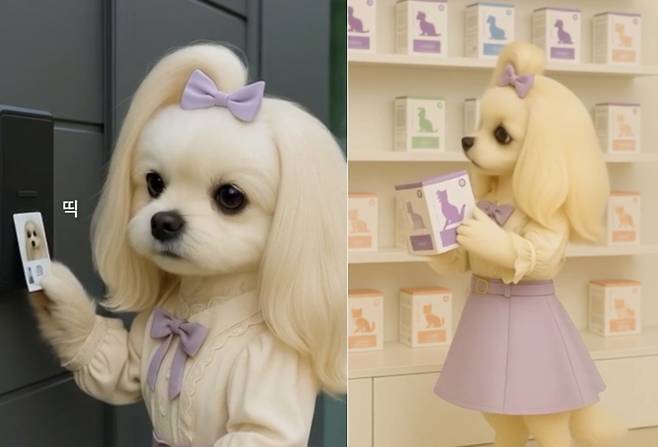 한국반려동물영양연구소는 자사 브랜드 '닥터레이'와 '레이앤이본'의 출발점이라 할 수 있는 'Toi(뜨아)' 캐릭터를 AI(인공지능) 영상으로 선보였다고 13일 밝혔다(한국반려동물영양연구소 제공). ⓒ 뉴스1