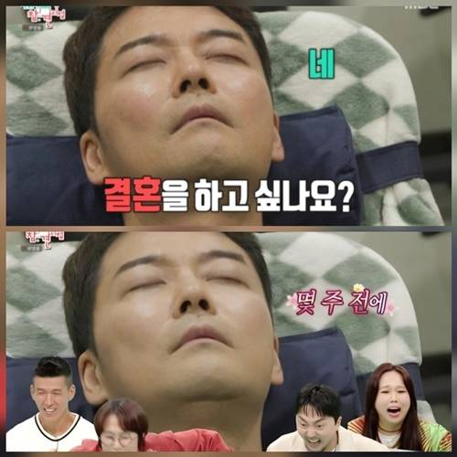 방송인 전현무가 최면 마술에 걸려 속마음을 고백했다. 사진=전참시