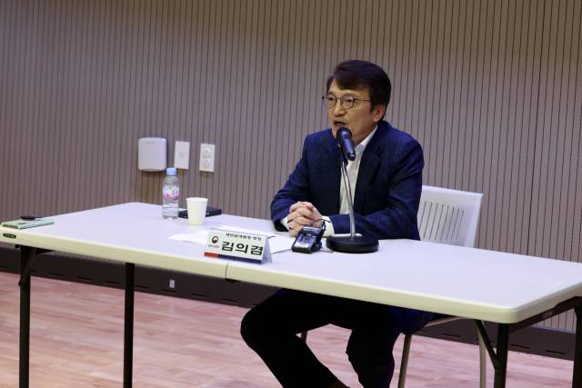 김의겸 새만금개발청장은 11일 국립새만금간척박물관에서 국토교통부 출입기자단과