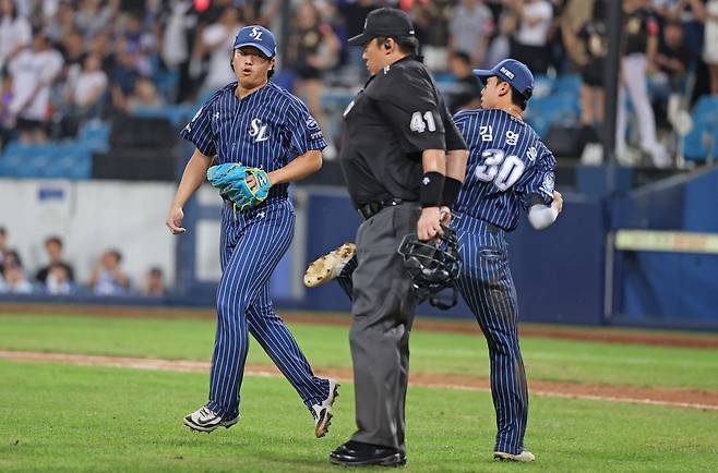 삼성 라이온즈 양창섭이 14일 대구 삼성라이온즈파크에서 열린 2025 신한 SOL Bank KBO리그 KT 위즈와 홈경기에 팀의 두 번째 투수로 구원 등판, 6⅔이닝 무피안타 1사구 5탈삼진 무실점을 기록하고 승리투수가 됐다. 삼성 라이온즈