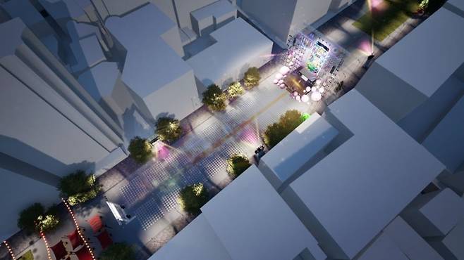 제22회 추억의 충장축제가 개최되는 광주 동구 충장로 일원 거리 조감도. 광주 동구 제공