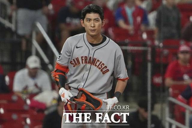 샌프란시스코 이정후가 최근 극심한 슬럼프에 빠졌다. 5경기, 21타석 연속 무안타 중이다. 17일(한국시간) 애리조나전에서도 4타수 무안타에 그쳤다. /뉴시스