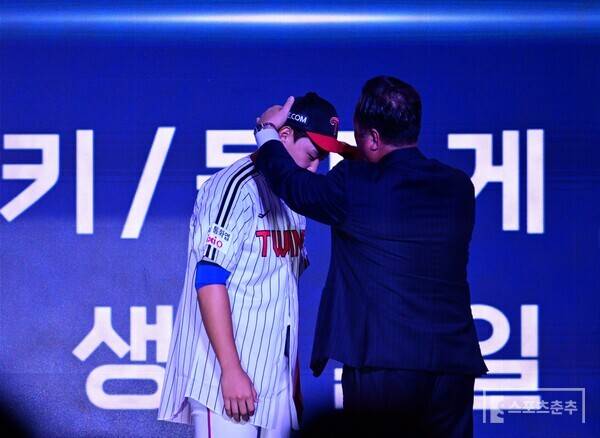 LG트윈스에 지명된 양우진. (사진=스포츠춘추 황혜정 기자)