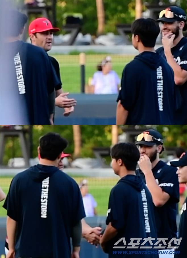 정우주를 알아본 네일이 먼저 다가와 손을 내밀었다