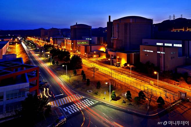 월성원전 야경 신한울1~2호기 건설현장 고리원전에서 본 일출