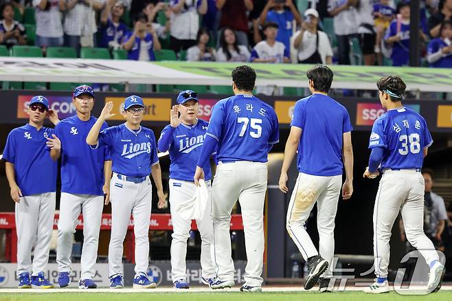 5연승과 4위 굳히기에 도전하는 삼성 라이온즈. /뉴스1 DB ⓒ News1 민경석 기자