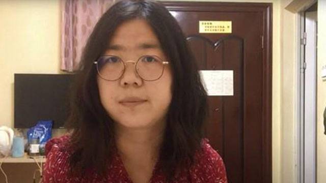 장잔. 코로나19 사태 당시 영상