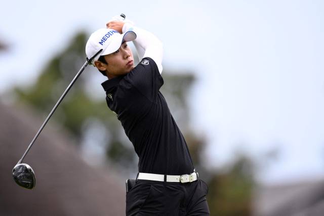 티샷을 하고 있는 안나린. 사진 제공=AFP연합뉴스