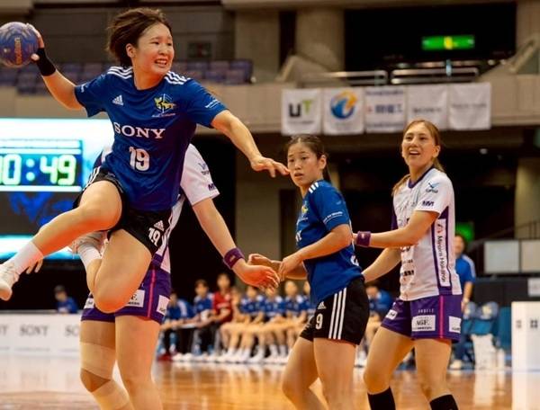 사진 2025/26 시즌 일본 여자 핸드볼 리그 H 블루 사쿠야와 바이올렛 아이리스 경기 모습, 사진 출처=블루 사쿠야