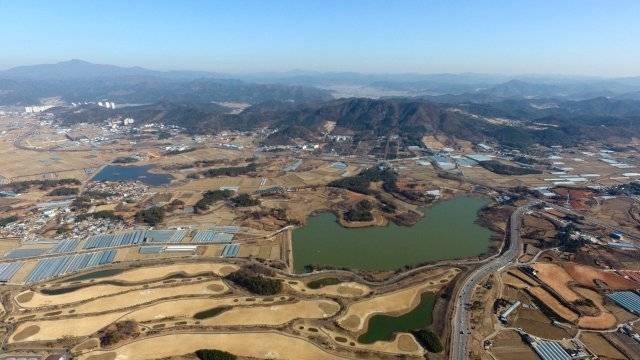 전남 나주 빛가람혁신도시의 부영컨트리클럽(CC) 부지. 뉴시스