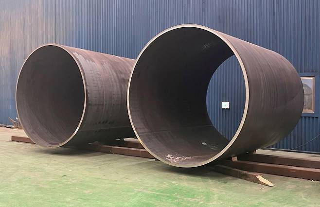 현대제철과 세아제강이 공동 개발한 특수 후판 제품. /사진=현대제철