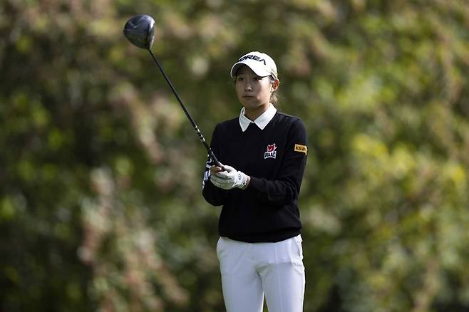 메이저 하이트진로 챔피언십에서 한국여자프로골프(KLPGA) 투어 데뷔전을 치르는 2012년생 특급 기대주 김서아. 아문디 에비앙 주니어 컵