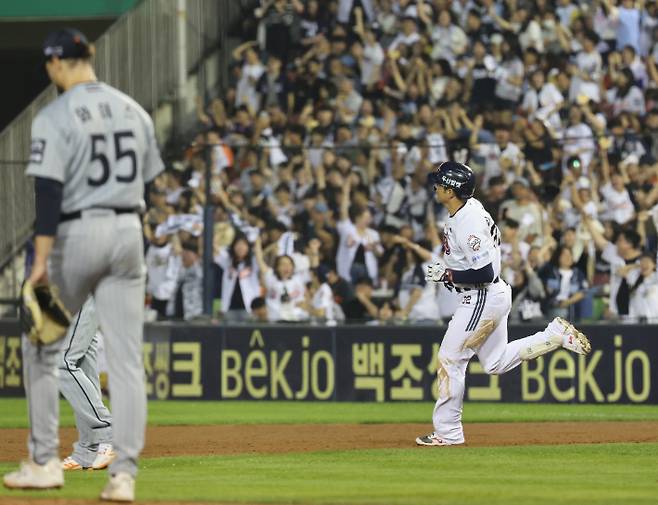 두산 김재환. 연합뉴스