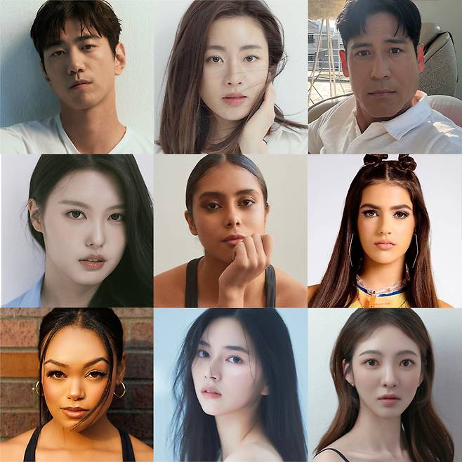 하이브 아메리카와 파라마운트 픽처스가 공동 제작하는 K팝 영화 출연진. 사진ㅣ하이브