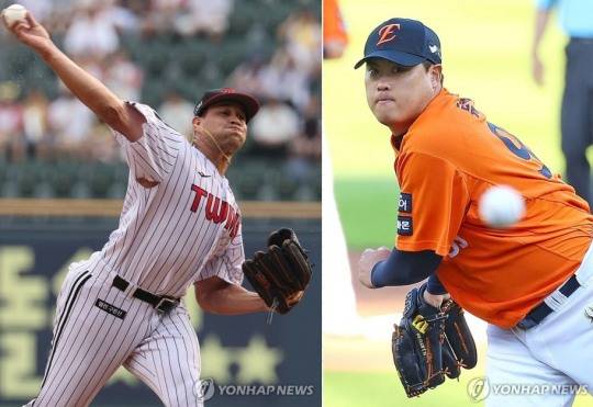 LG 치리노스 vs 한화 류현진 / 사진=연합뉴스
