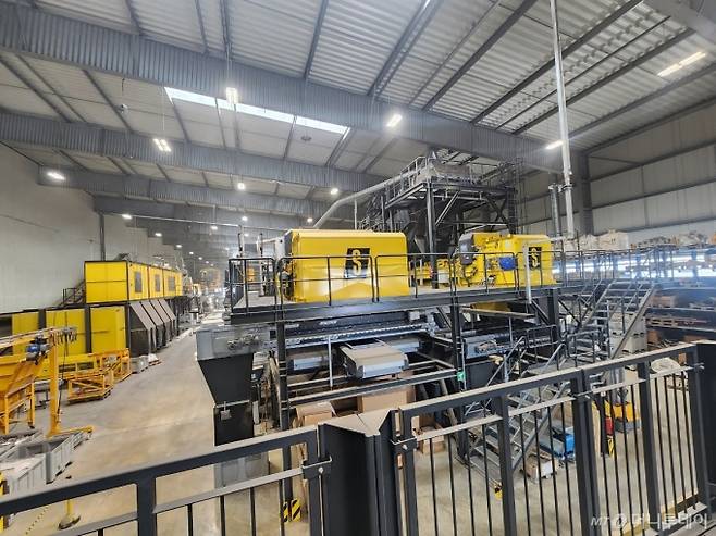 독일 풀하임의 플라스틱 선별(sorting) 기업 슈타이네르트 테스트센터 /사진=김지현 기자