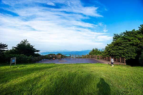 홈골수변공원 정상.