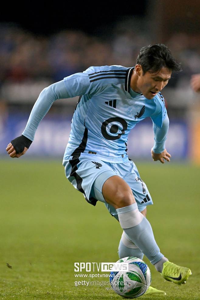 ▲ 정상빈은 올 시즌 21경기 1골 1도움에 그치고 있지만 출장 기회는 꾸준히 얻고 있다. 다만 직전 경기인 지난 21일 새너제이전에선 출전 명단에 이름을 올리지 못했다. 대표팀에선 홍명보호 부름을 받아 이달 초 미국·멕시코와 A매치 2연전서 교체로 그라운드를 밟았다.