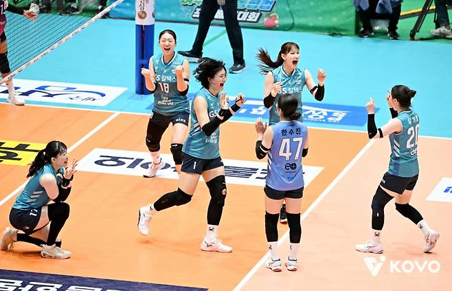 GS칼텍스 선수단. /사진=KOVO 제공