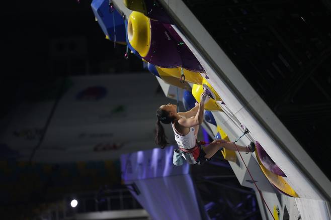 서채현이 26일 열린 2025 IFSC 서울 스포츠클라이밍 세계선수권대회 리드 여자부 결선에서 동메달을 땄다. (대한산악연맹 제공)