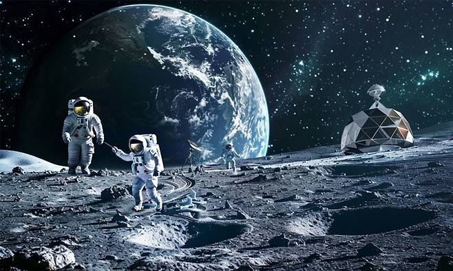 저명한 고생물학자 헨리 지는 인간이 지금의 궤도를 바꾸지 않는 한 지구상에 존재해온 모든 생명체가 겪어온 운명처럼 결국 멸종을 피할 수 없을 것이라며, 절멸의 운명을 피하기 위해선 새로운 진화적 다양성이 필요하고 이를 위해 우주 식민지 개척에 본격 나서야 한다고 주장한다. 사진은 인류의 행성 탐사 상상도. 게티이미지