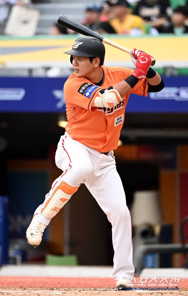 5일 인천SSG랜더스필드에서 열린 2024 KBO 퓨처스리그 올스타전, 북부 올스타 한화 장규현이 타격을 하고 있다. 인천=허상욱 기자wook@sportschosun.com/2024.07.05/