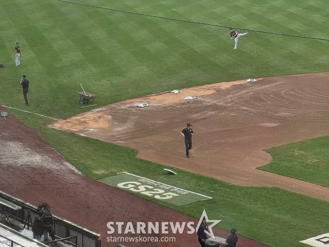 28일 대전 한화-LG전이 우천 취소된 대전 한화생명 볼파크 전경. /사진=김동윤 기자
