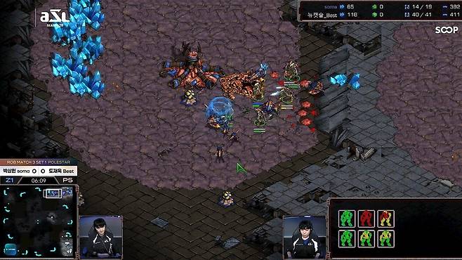 - 3해처리 판단으로 괴수 질럿 수비의 원동력을 잃어버린 박상현