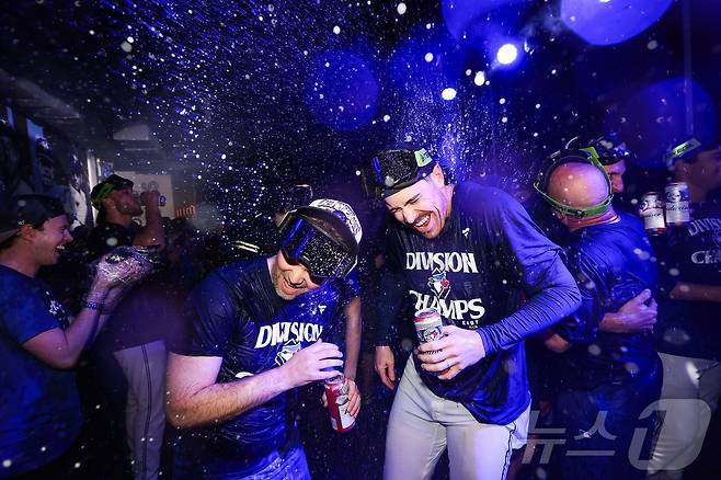 MLB 토론토가 아메리칸리그 동부지구 우승으로 디비전시리즈에 직행했다. ⓒ AFP=뉴스1