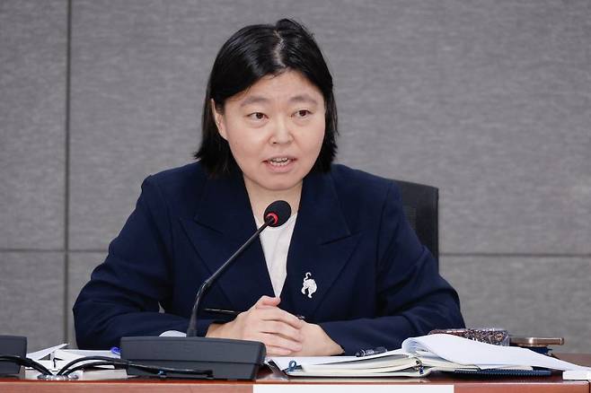 임은정 서울동부지방검찰청 검사장이 지난달 29일 서울 여의도 국회의원회관에서 열린 검찰개혁 긴급 공청회 '검찰개혁의 쟁점은 무엇인가? - 국민이 바라는 검찰개혁의 속도와 방향'에서 발언하고 있다. /사진=뉴스1