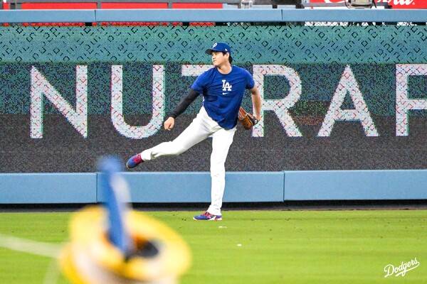 와일드카드 3차전 선발로 예정된 오타니(사진=LA 다저스 공식 SNS)